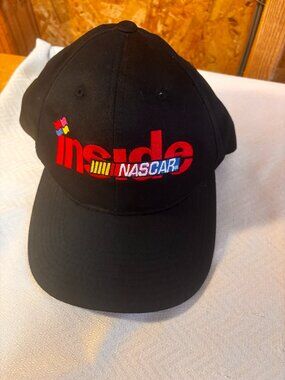 NWOT Vtg Track Gear Inside NASCAR Cap Iconic Inside NASCAR Logo Racing Flags